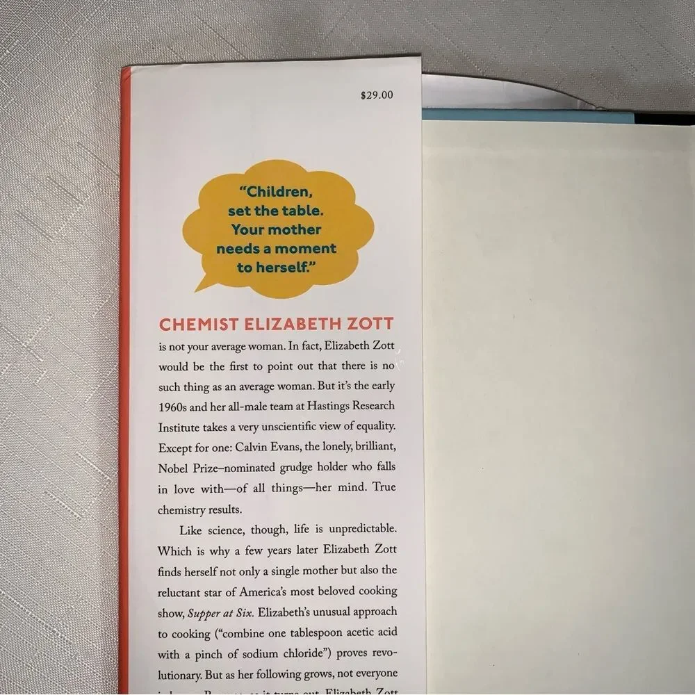 Lessons in Chemistry Book Bonnie Garmus Novel Best Seller Apple TV Show Reading